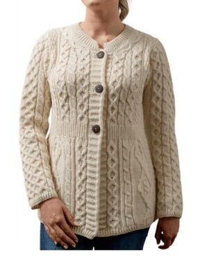 Shannon Woolen Mills Ireland merino wool long sweater Sz 2x